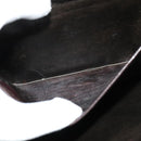 CELINE C Sulky Shoulder Bag Canvas Beige Gold Auth 139534-12