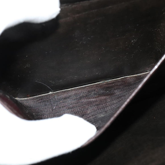 CELINE C Sulky Shoulder Bag Canvas Beige Gold Auth 139534