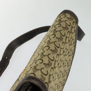 CELINE C Sulky Shoulder Bag Canvas Beige Gold Auth 139534-6