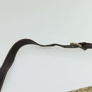 CELINE C Sulky Shoulder Bag Canvas Beige Gold Auth 139534-8