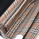 Burberrys Nova Check Tote Bag Leather Beige Black Auth 139536-11