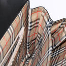 Burberrys Nova Check Tote Bag Leather Beige Black Auth 139536-18