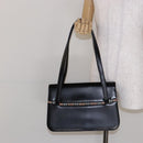 Burberrys Nova Check Tote Bag Leather Beige Black Auth 139536-21