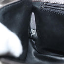 BALLY Chain Shoulder Bag Leather Gray Gold Auth 139538-22