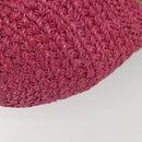 BALENCIAGA Vanier Tote Bag Raffia Pink 286370 Auth 139539-17