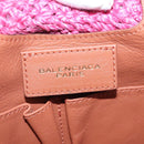 BALENCIAGA Vanier Tote Bag Raffia Pink 286370 Auth 139539-18