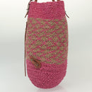 BALENCIAGA Vanier Tote Bag Raffia Pink 286370 Auth 139539-4