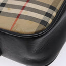 Burberrys Nova Check Shoulder Bag Canvas Beige Gold Auth 139542-15