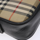 Burberrys Nova Check Shoulder Bag Canvas Beige Gold Auth 139542-17