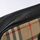 Burberrys Nova Check Shoulder Bag Canvas Beige Gold Auth 139542-9