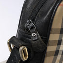 Burberrys Nova Check Shoulder Bag Canvas Beige Gold Auth 139542-10