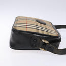 Burberrys Nova Check Shoulder Bag Canvas Beige Gold Auth 139542-3