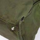 PRADA Hand Bag Nylon Green Silver Auth 139545-8