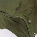 PRADA Hand Bag Nylon Green Silver Auth 139545-17