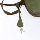 PRADA Hand Bag Nylon Green Silver Auth 139545-20