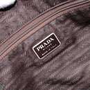 PRADA Hand Bag Nylon Green Silver Auth 139545-21