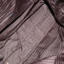 PRADA Hand Bag Nylon Green Silver Auth 139545-10