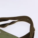 PRADA Hand Bag Nylon Green Silver Auth 139545-14