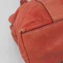 GUCCI Bamboo Tote Bag Leather Red Silver 232947 Auth 139547-9