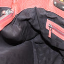 GUCCI Bamboo Tote Bag Leather Red Silver 232947 Auth 139547-20