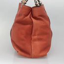 GUCCI Bamboo Tote Bag Leather Red Silver 232947 Auth 139547-4