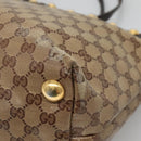 GUCCI GG Crystal Tote Bag Coated Canvas Beige Gold 207291 Auth 139548-16