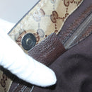 GUCCI GG Crystal Tote Bag Coated Canvas Beige Gold 207291 Auth 139548-12