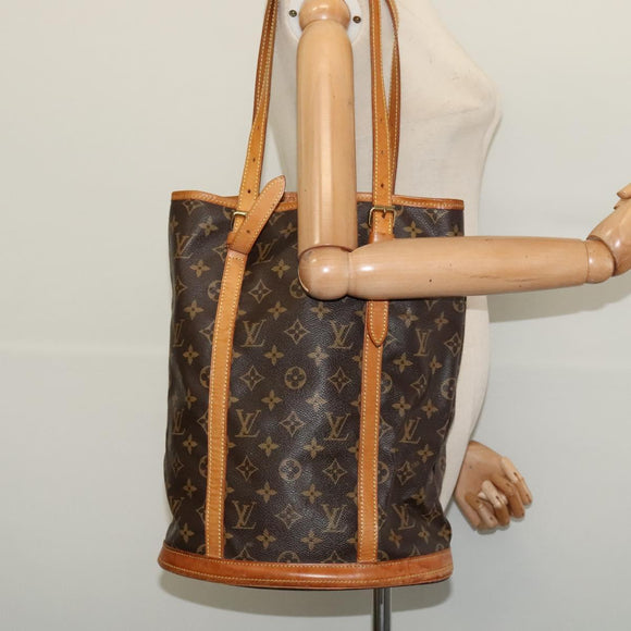 LOUIS VUITTON Monogram Bucket GM Shoulder Bag M42236 LV Auth 139551