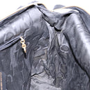 Salvatore Ferragamo Vala Tote Bag Nylon Black Gold Auth 139557-18