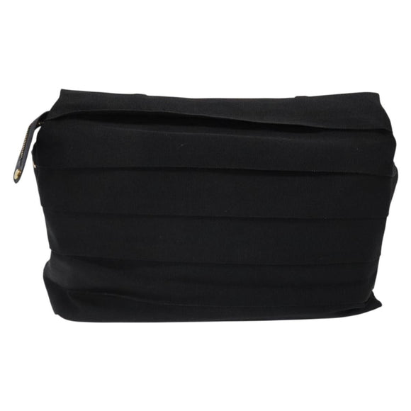 Salvatore Ferragamo Vala Tote Bag Nylon Black Gold Auth 139557