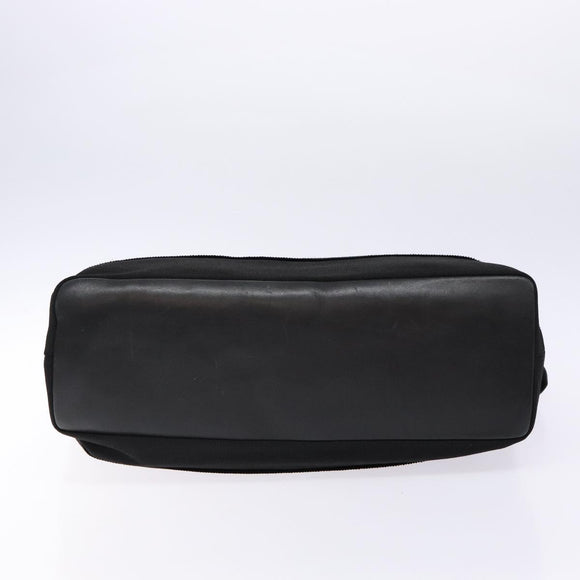 Salvatore Ferragamo Vala Tote Bag Nylon Black Gold Auth 139557