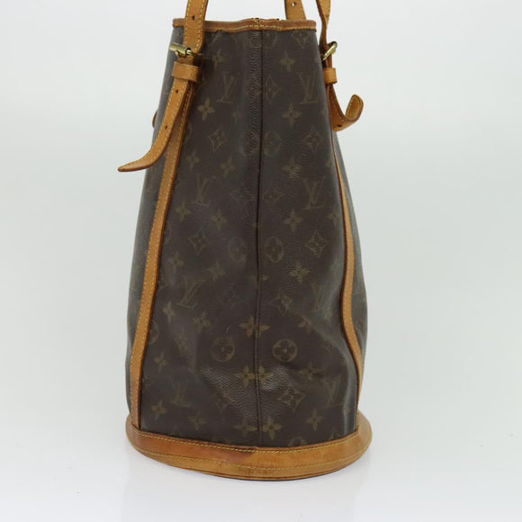 LOUIS VUITTON Monogram Bucket GM Shoulder Bag M42236 LV Auth 139561