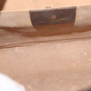 GUCCI GG Supreme Web Sherry Line Clutch Bag PVC Beige 156 01 031 Auth 139574-9