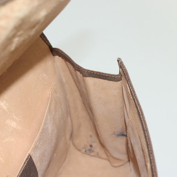 GUCCI GG Supreme Web Sherry Line Clutch Bag PVC Beige 156 01 031 Auth 139574