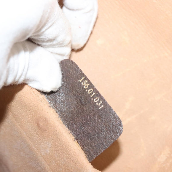 GUCCI GG Supreme Web Sherry Line Clutch Bag PVC Beige 156 01 031 Auth 139574