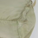 PRADA Shoulder Bag Nylon Ivory Silver Auth 139575-9