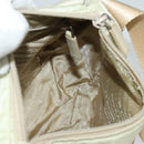 PRADA Shoulder Bag Nylon Ivory Silver Auth 139575-19