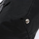 PRADA Hand Bag Nylon Silver Black Auth 139576-15