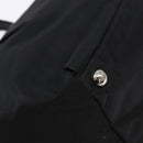PRADA Hand Bag Nylon Silver Black Auth 139576-17