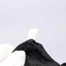 PRADA Hand Bag Nylon Silver Black Auth 139576-11