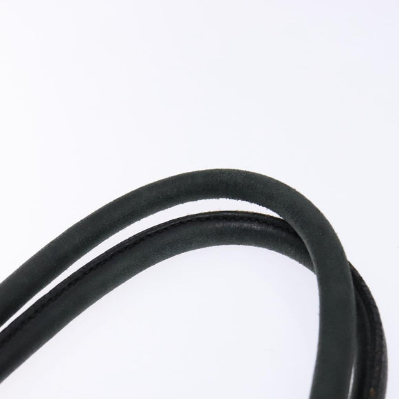 PRADA Hand Bag Nylon Silver Black Auth 139576