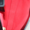 Salvatore Ferragamo Shoulder Bag Suede Black Gold Auth 139577-17