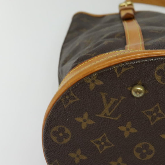 LOUIS VUITTON Monogram Bucket GM Shoulder Bag M42236 LV Auth 139588