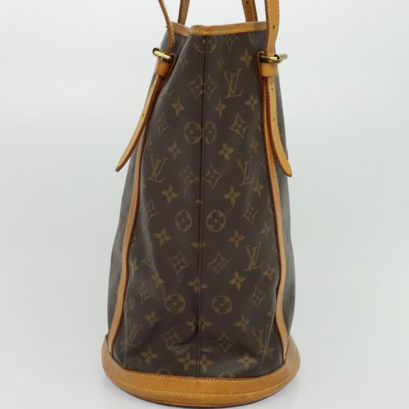 LOUIS VUITTON Monogram Bucket GM Shoulder Bag M42236 LV Auth 139588