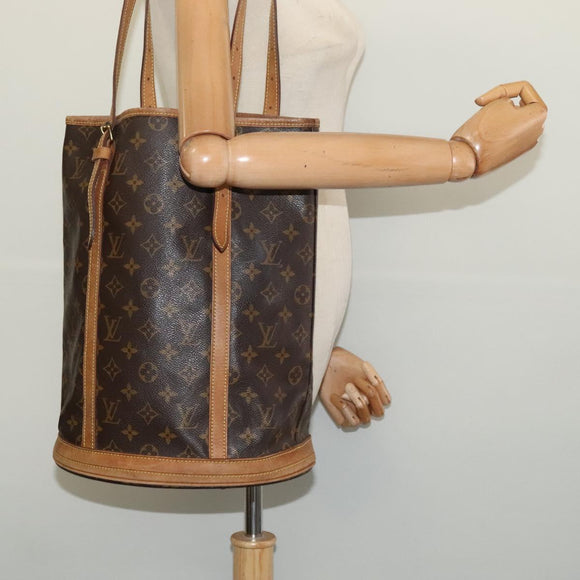 LOUIS VUITTON Monogram Bucket GM Shoulder Bag M42236 LV Auth 139589