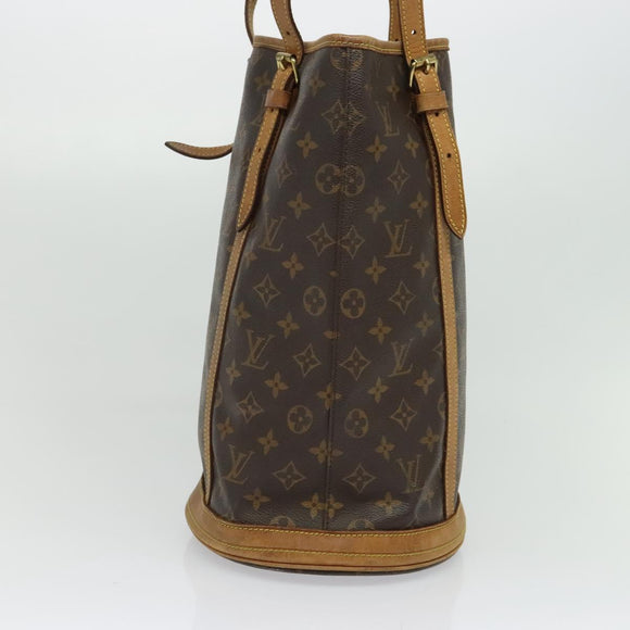 LOUIS VUITTON Monogram Bucket GM Shoulder Bag M42236 LV Auth 139589