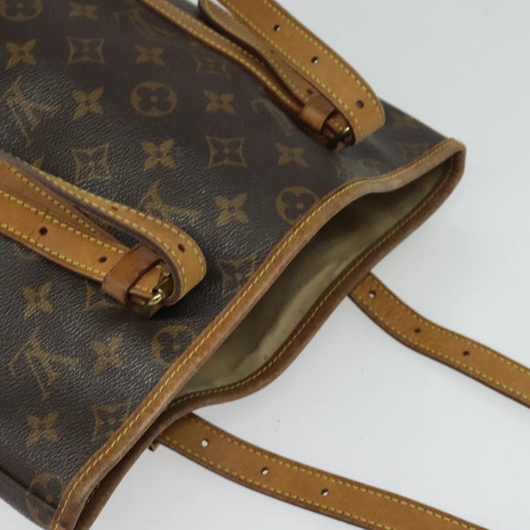 LOUIS VUITTON Monogram Bucket GM Shoulder Bag M42236 LV Auth 139589