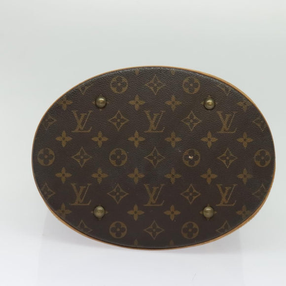 LOUIS VUITTON Monogram Bucket GM Shoulder Bag M42236 LV Auth 139589