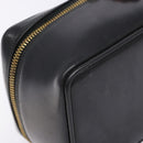 GUCCI Bamboo Vanity Hand Bag Patent leather Navy Gold 032 1705 0151 Auth 139591-14