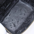 GUCCI Bamboo Vanity Hand Bag Patent leather Navy Gold 032 1705 0151 Auth 139591-11